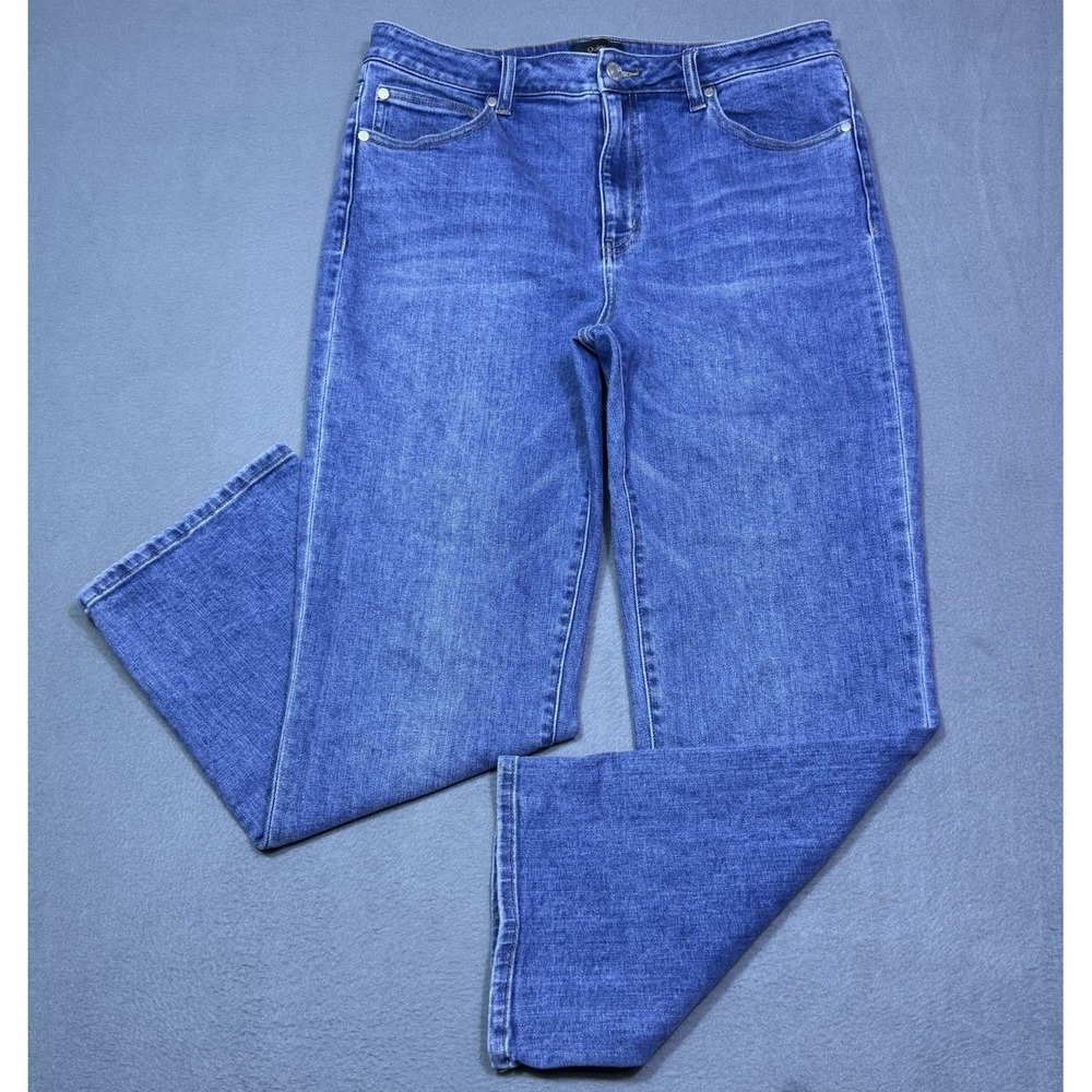 Quince Jeans Womens 32x28 Stretch Highrise Straight Leg Normcore USA Modern